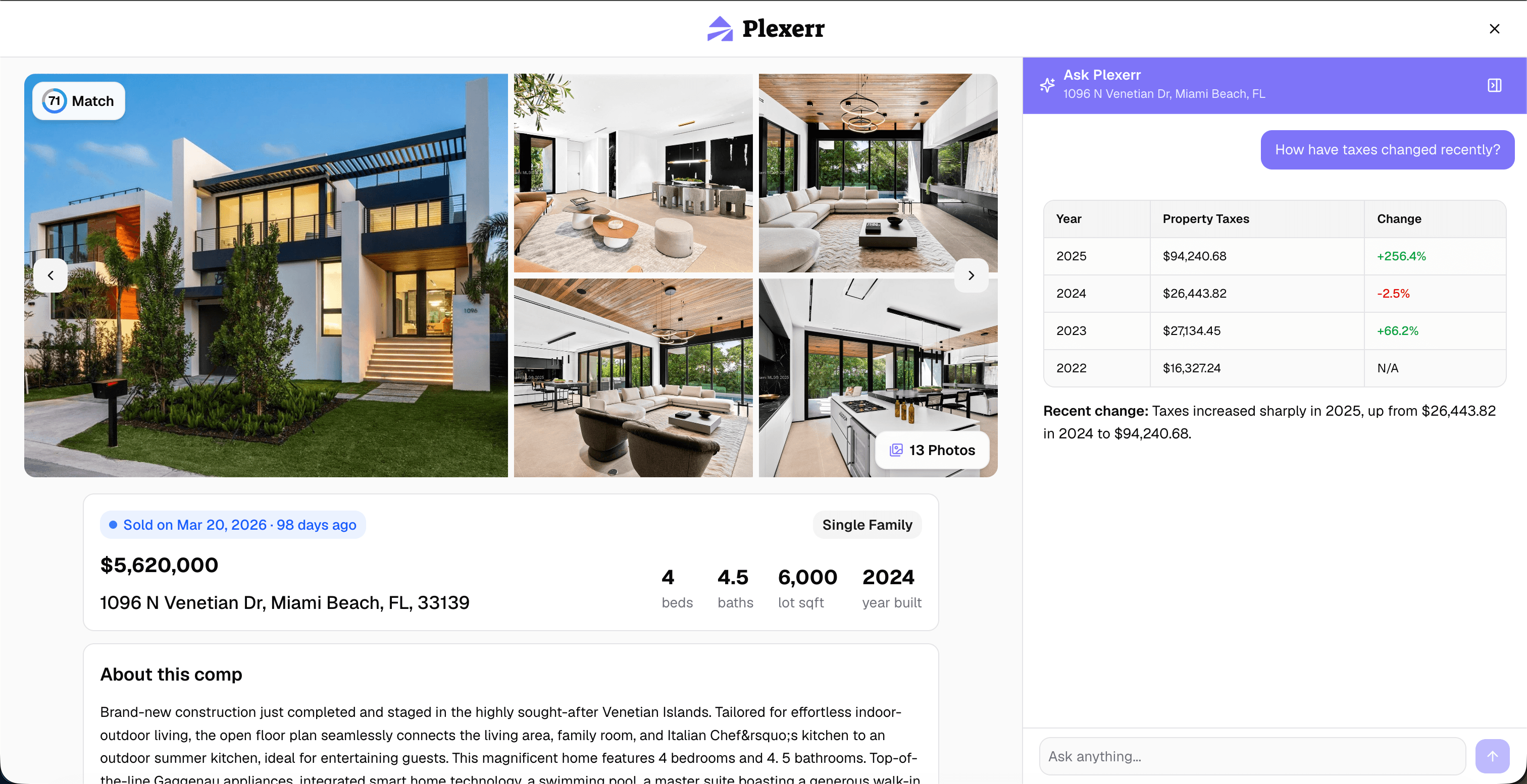 Plexerr — full property details