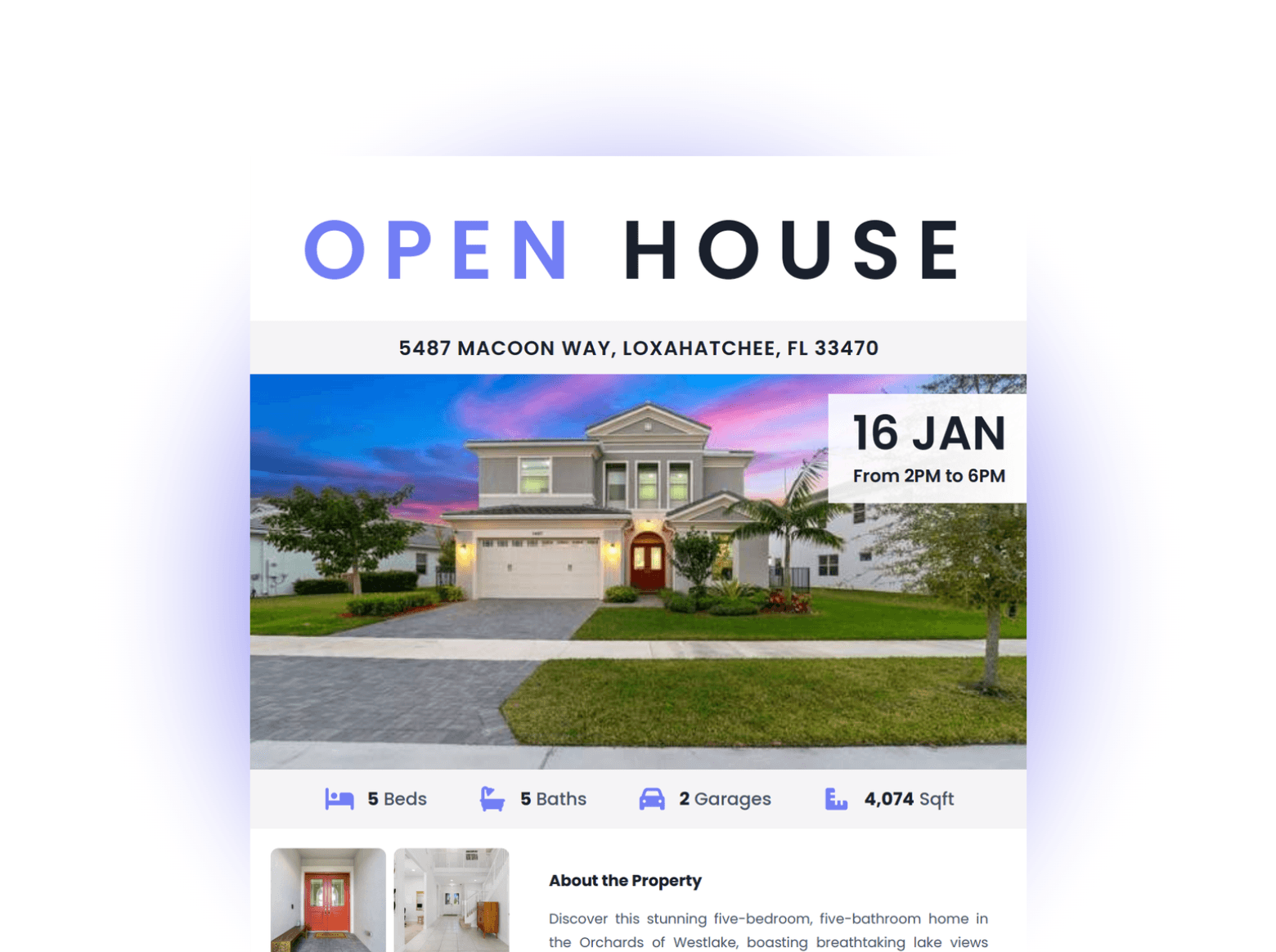 Open House Flyer Generator